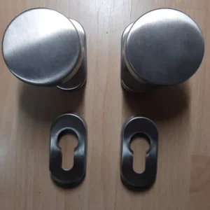 Direct Verzonden Pomolo coppia Inox tondo rosetta stretta 327.gk277.60 FIMET 29634 cop + 11371 2 pz